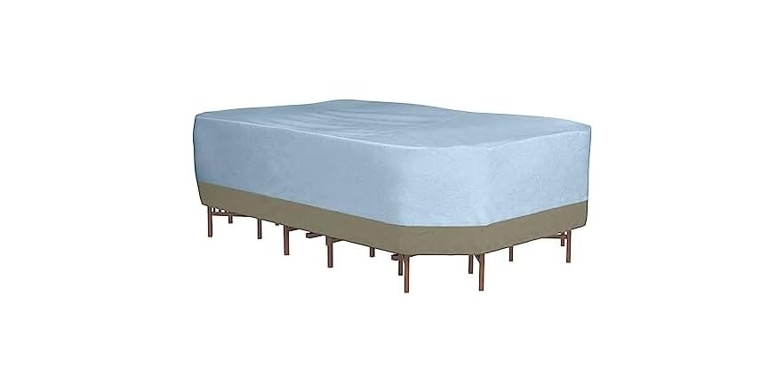 Medium 105 in. Rectangle Patio Table with Chairs Cover