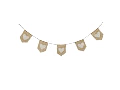 Valentine's Garland with White Hearts