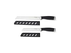 Hampton Forge Silverware Set, Epicure Bread Knives 2 Piece
