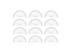 Westcott Protractor Set 6-Inch 12-Pack