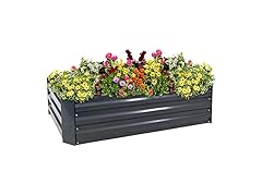 Sunnydaze 48" Galvanized Steel Raised Garden Bed
