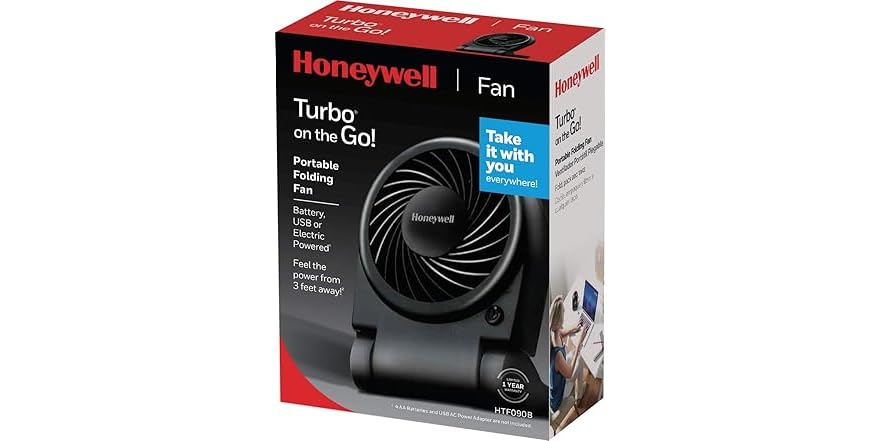 Honeywell HTF090B ventilador personal turbo para llevar