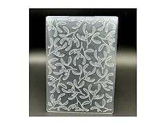 zhxcgooyx 3D Plastic Emboss Template Christmas Leaves