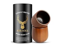 Mieaoll Charred Whiskey Glasses 2-Pack