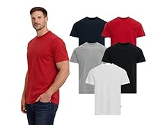 5Pk Mens Crew Neck Cotton T-Shirt