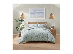 Tommy Bahama Queen Duvet Cover Set, Floral Ocean Bay