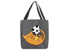 "World Cup Cat" Large Tote Bag