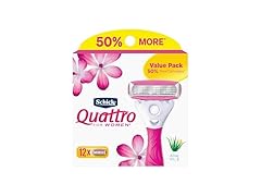 Schick Quattro Womens Razor Blade Refills, 12 Count