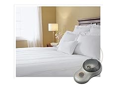 Sunbeam Striped Heated Mattress Pad