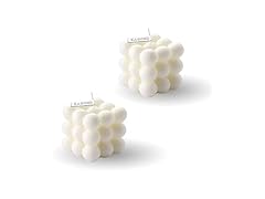 White Aesthetic Bubble Candle 10-Pack (Vanilla Scent)