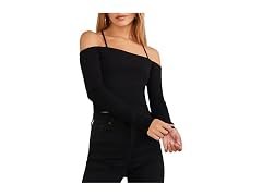 Forever 21  (L) Off-the-Shoulder Cropped Sweater