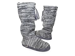 Tall Grace Tie Boot, Grey Marl