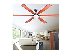 80" Ceiling Fan with Light Remote