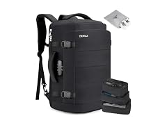 Tzowla Black 40L 17.3" Travel Laptop Backpack