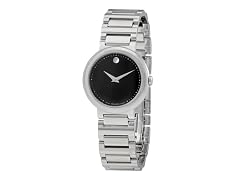 Movado Concerto Black Dial Ladies Watch