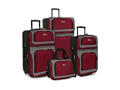 U.S. Traveler New Yorker Lightweight Expandable Rolling Luggage, 4-Piece Set