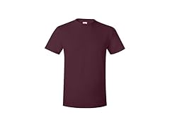 Hanes Mens Nano Cotton Tee Maroon (M)