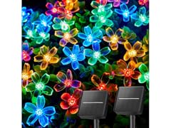 Hakol 2 Pack Total 52FT 120 LED Flower Solar Lights