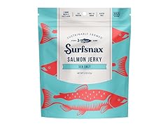 (6 Pack) Surfsnax Salmon Jerky Sea Salt
