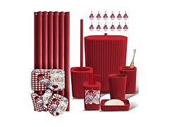 Clara Clark Christmas Bathroom Accessory Set