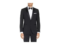 Adam Baker Men (40 Tall) Slim Tuxedo Black Suit