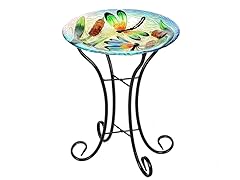 Dragonfly Bird Bath with Stand