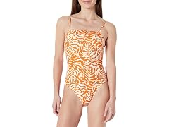 Amazon Essentials Women's Squareneck Swimsuit