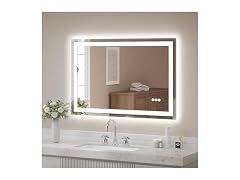 USHOWER LED Bathroom Mirror 48x32 Inch