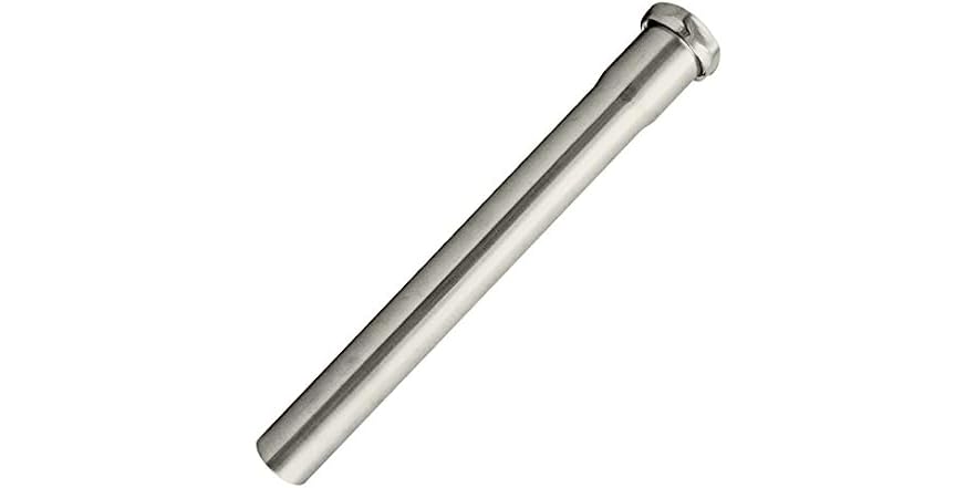 Westbrass A421-05 1-1/4" x 12" Slip Joint Extension Tube, Polished Nickel
