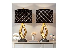 ROTTOGOON Modern Black and Gold Table