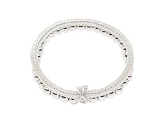 Nine West Women's 2 Row Stretch Bracelet