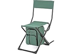 ARROWHEAD OUTDOOR Backrest Stool w/ Cooler Bag