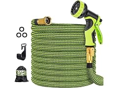 Expandable Garden Hose 50ft w/ 10 Nozzle- Choose Color