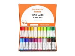 304 Pack Washable Markers, 16 Assorted