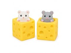 2-Pack Mystery Cheese Mouse Squishy