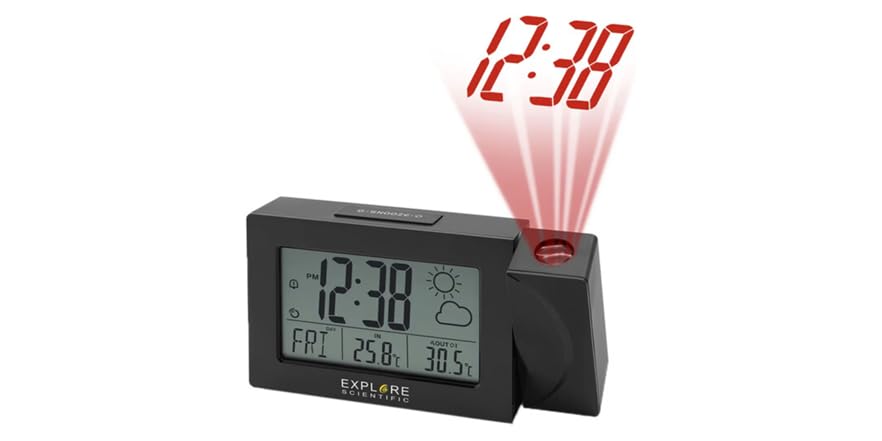 First Projection Clock Explore Scientific Projection Clock