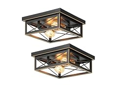 Kondras B0DDBYVBSP 2-Pack Brushed Hallway Fixtures Ceili