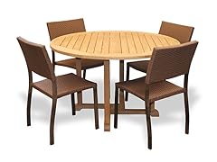 42-Inch Table, 4 Bronze Sidechairs