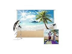 FiVan Backdrop for Summer Pictures 8x6ft Palm