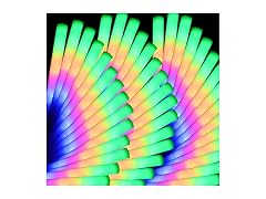 pelreame 55 Pcs LED Foam Glow Sticks