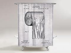 Toilet Paper Roll Shower Curtain