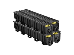 Trench Drain System, Channel Driveway-4Pack