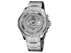 Men's Large Dial Quartz Chronograph SS  Watch