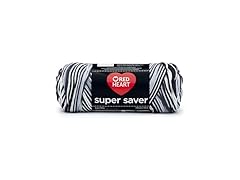 Red Heart Super Saver Yarn, Zebra Print