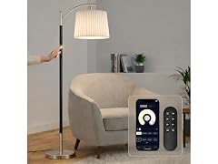 Etto Floor Lamp with Pleated Shades