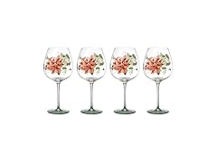 Lenox Glassware, Butterfly Meadow Balloon Wine Glasses, Set of 4
