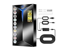 Upgraded TV 4K Antenna with Inline Amplifier