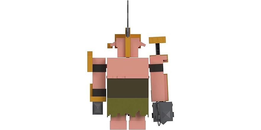 Mattel Minecraft Legends Zombie GYR83 - Figura D'Azione In Scala 3,25 Pollici Con Mossa D'Attacco