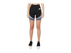 Womens Train Essentials Colourblock 7 Inch Biker Shorts (XS)