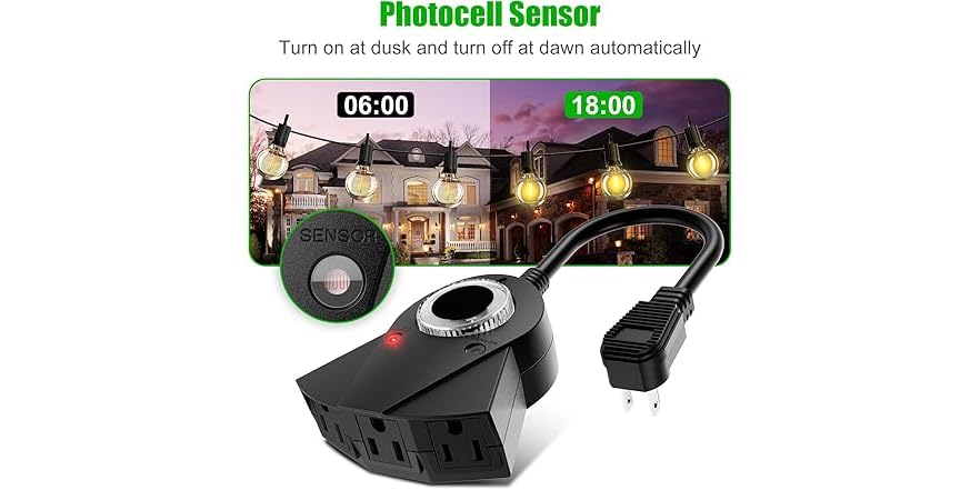 Outside Light Timer For Inflatables Brightown Outdoor Waterproof Light Timer